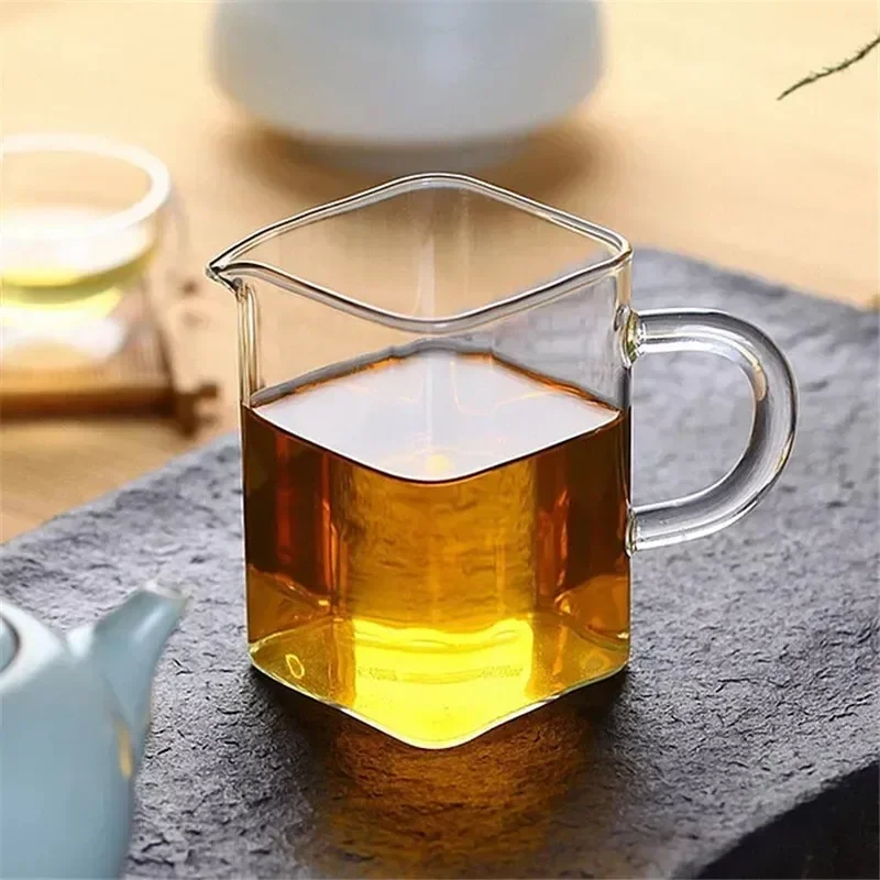 Coffee Tea In Chinese - Jarra de té de vidrio cuadrada