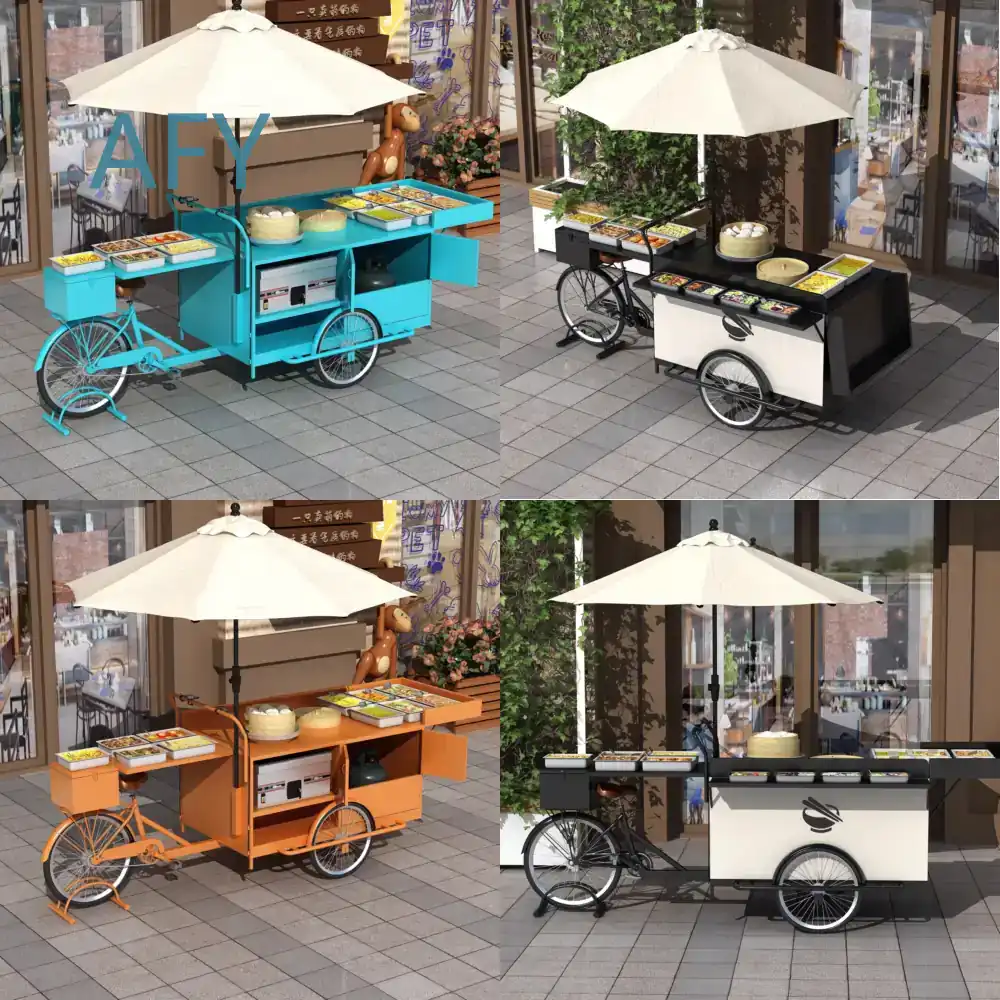 Coffee Tea Vendor - Carrito Móvil de Hierro Forjado para