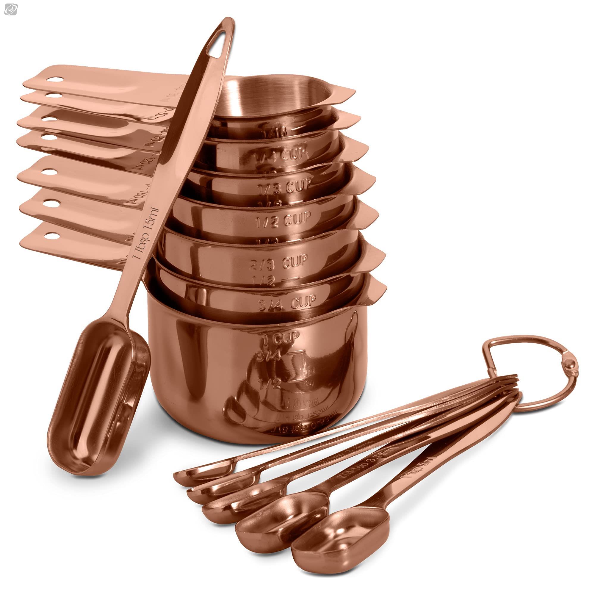 Coffee Tea Catering - Juego de cucharas medidoras de acero