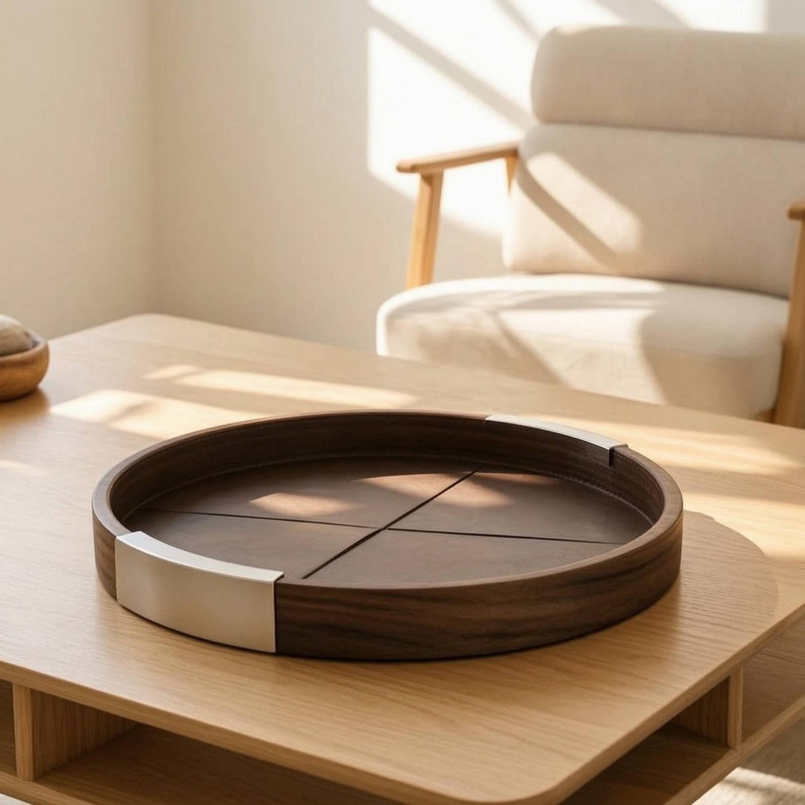 Bandeja de Madera de Nogal Min - Tea Coffee Set Up reseña y precio