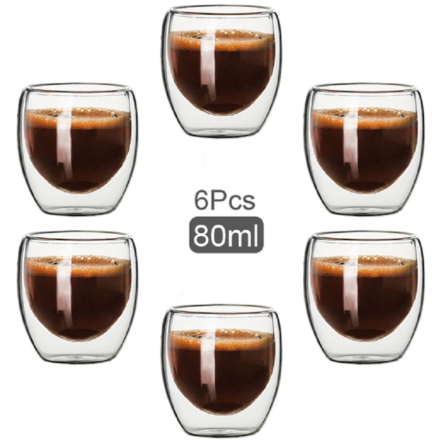 Tazas de café de vidrio de dob - Coffee Tea Catering reseña y precio