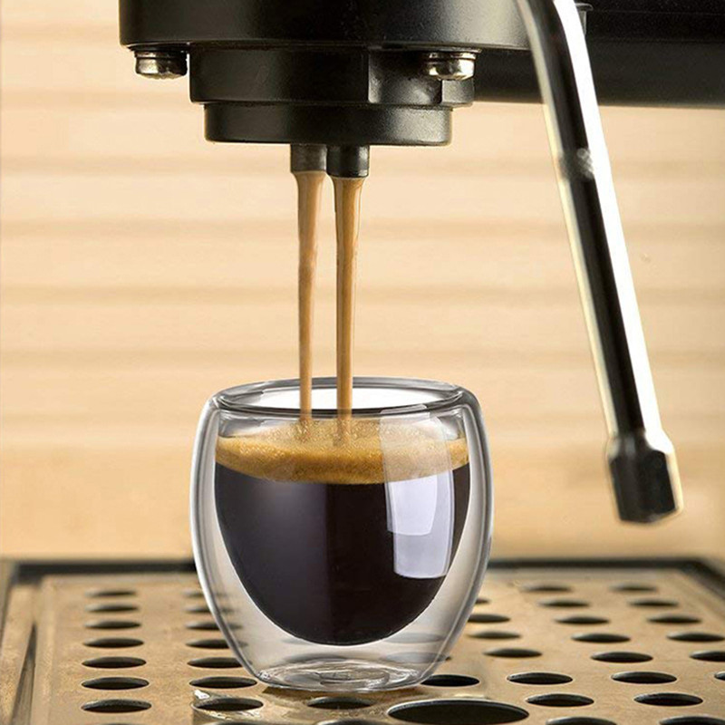 Tazas de café de vidrio de dob - Coffee Tea Catering reseña y precio
