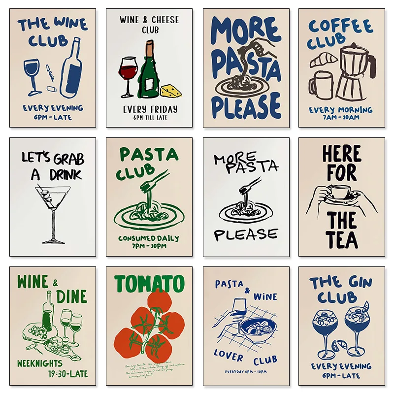 Arte moderno para cocina, vino - Coffee Tea Picture reseña y precio