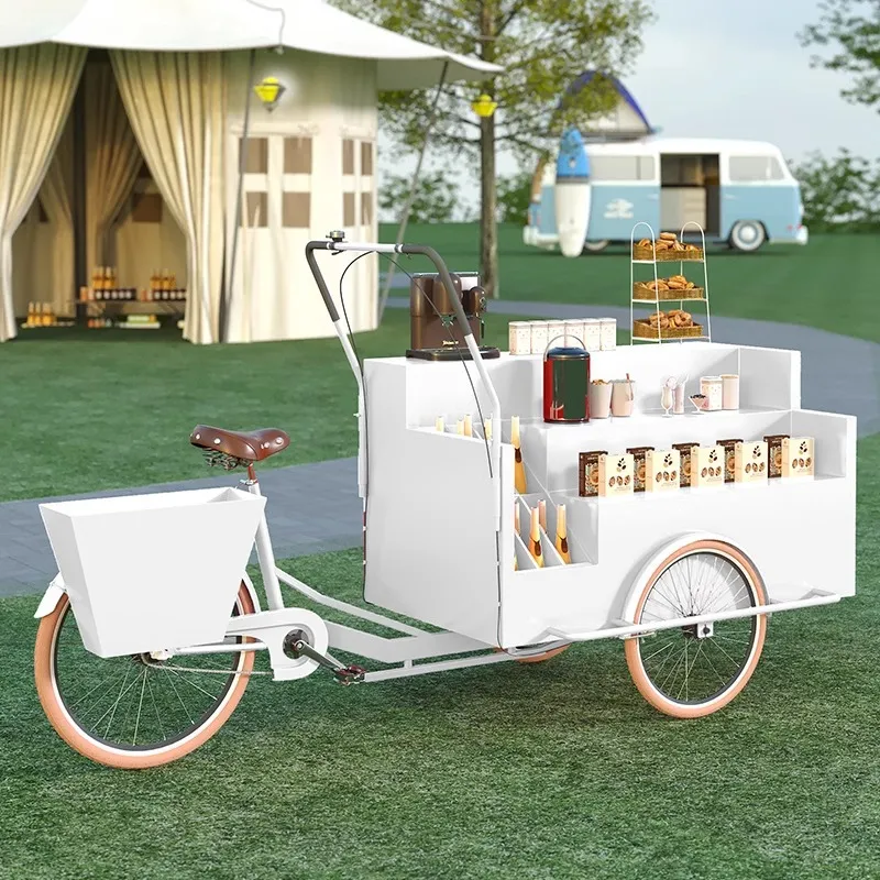 Triciclo Móvil con Exhibidor,  - Coffee Tea Vendor reseña y precio